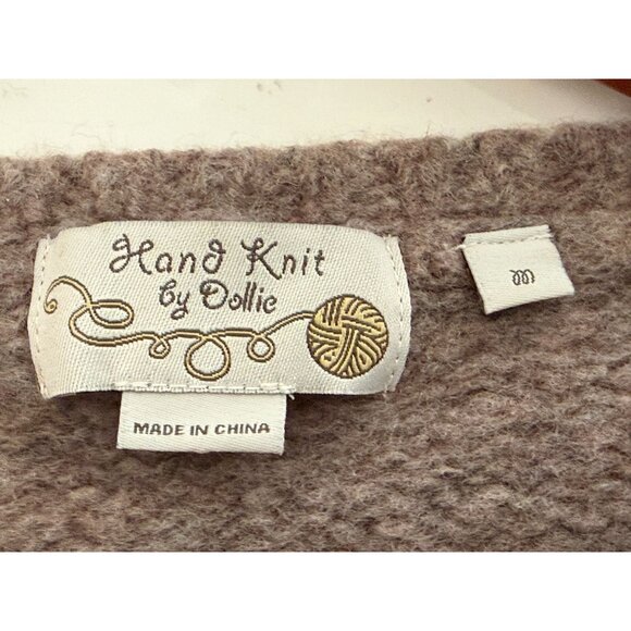 Hand Knit By Dolly Multicolor Wool Blend Patchwork Sweater With Fringe & Texture - Picture 5 of 8